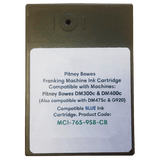 Pitney Bowes DM300M & DM400M Compatible Blue Ink Cartridge - Royal Mail Approved